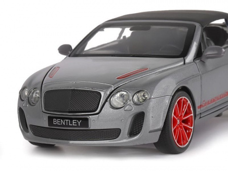 Фото Машина "АВТОПАНОРАМА" Bentley Continental Supersports ISR, серый мет, 1/24, в/к 24,5*12,5*10,5 см | Инномарт