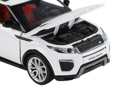 Фото Машина "АВТОПАНОРАМА" Range Rover Evoque, белый, 1/32, свет, звук, инерция, в/к 17,5*13,5*9 см | Инномарт