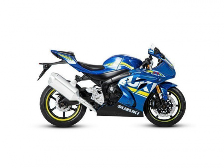 Фото Мотоцикл "АВТОПАНОРАМА" SUZUKI GSR-R1000, 1/12, металл, синий, свободный ход колес | Инномарт