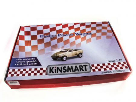 Фото Машина Kinsmart "DODGE Power Wagon" инерция (1/12шт.) 1:42 б/к | Инномарт