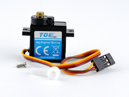 Фото Сервомашинка 9g для планера Top RC Lightning V1 (руль высоты), провод 150мм | Инномарт