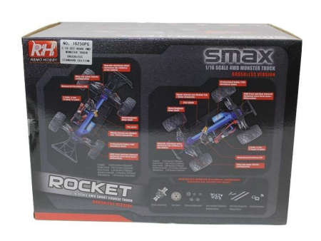 Фото Радиоуправляемый шорт-корс Remo Hobby Rocket UPGRADE (красный) 4WD 2.4G 1/16 RTR | Инномарт