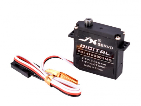Фото Сервомашинка цифровая JX Servo PDI-HV0903MG (9.4г/2.6/0.07/7.4V) Mini | Инномарт