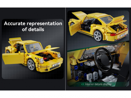 Фото Конструктор CaDA спорткар RUF CTR Yellowbird 1/12 (1515 деталей) | Инномарт