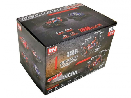 Фото Радиоуправляемый монстр Remo Hobby SMAX Brushless UPGRADE (синий) 4WD 2.4G 1/16 RTR | Инномарт