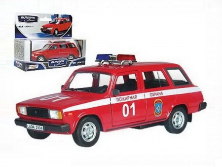 Фото Машина Autotime "LADA 2104" пожарная охрана 1:36 | Инномарт