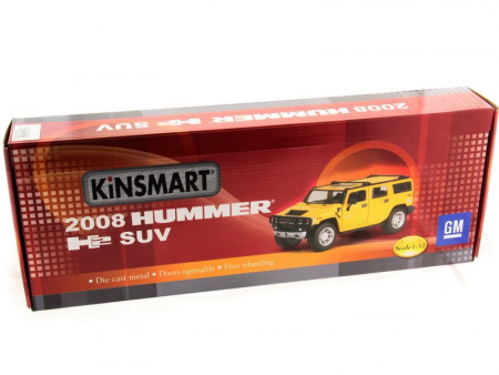 Фото Машина Kinsmart 1:32 2008 Huммer H2 SUV (1/6шт.) б/к | Инномарт