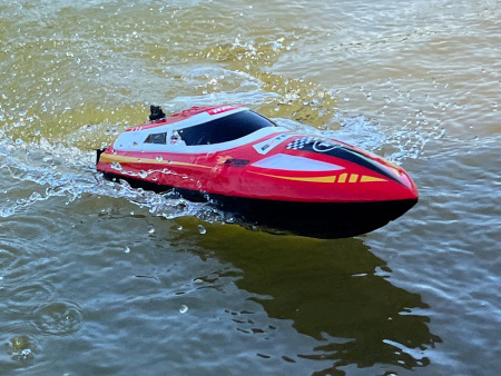 Фото Радиоуправляемый катер Flytec V003 (красный) 2.4G RTR | Инномарт