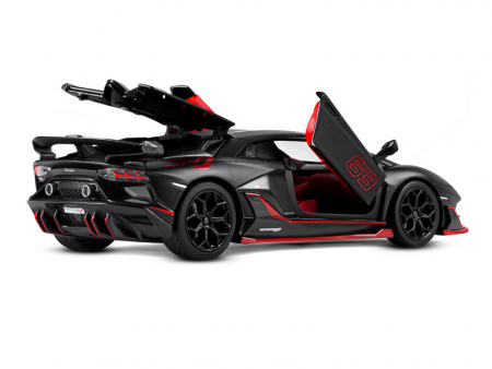 Фото Машина "АВТОПАНОРАМА" Lamborghini SVJ, 1/24, черный, свет, звук, в/к 24,5х12,5х10,5 см | Инномарт