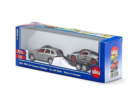 Фото Машина Siku 2544 Porsche с прицепом и спорткаром Porsche GT, 1/55 | Инномарт
