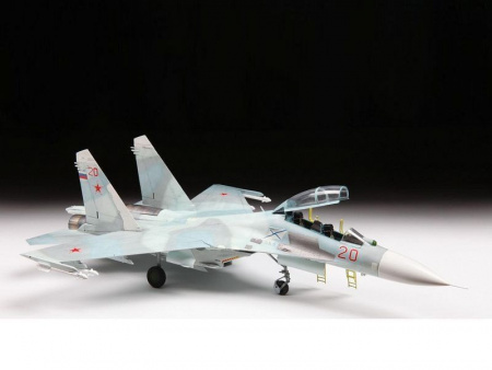 Фото Сборная модель ZVEZDA Российский учебно-боевой самолёт Су-27УБ, 1/72 | Инномарт