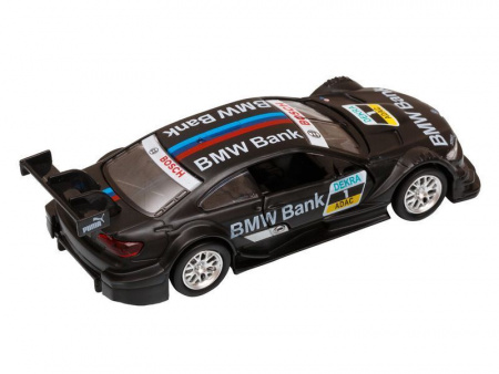 Фото Машина "АВТОПАНОРАМА" BMW M3, DTM, 1/42, черный, инерция, откр. двери, в/к 17,5*12,5*6,5 см | Инномарт