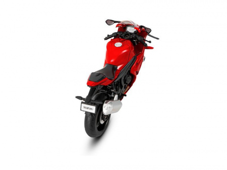 Фото Мотоцикл "АВТОПАНОРАМА" SUZUKI GSR-R1000, 1/18, металл, красный, свободный ход колес | Инномарт