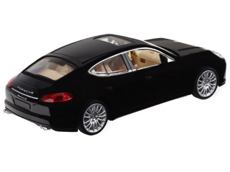 Фото Машина "АВТОПАНОРАМА" Porsche Panamera S, черный, 1/32, свет, звук, инерция, в/к 17,5*13,5*9 см | Инномарт