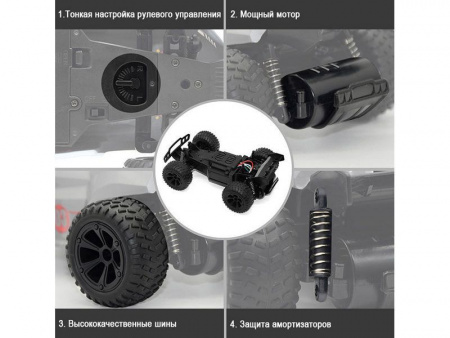 Фото Машинка монстр JJRC Q88, свет, 1/22 2WD 2.4G RTR | Инномарт