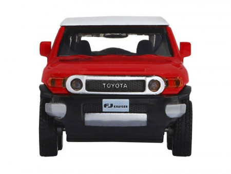 Фото Машина "АВТОПАНОРАМА" Toyota FJ Cruiser, красный, 1/43, инерция, в/к 17,5*12,5*6,5 см | Инномарт