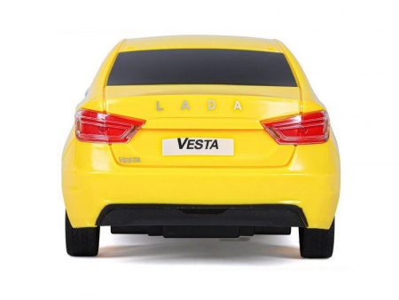 Фото Радиоуправляемая машина AUTODRIVE Lada Vesta такси, 1/16, желтый, 40MHz, в/к 35*16,5*12,5см | Инномарт