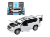 Фото Машина "АВТОПАНОРАМА" Land Cruiser Prado, белый, 1/32, свет, звук, инерция, в/к 17,5*13,5*9 см | Инномарт
