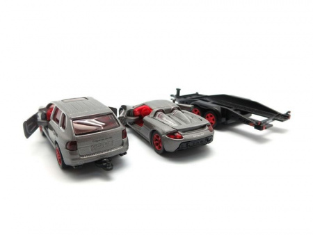 Фото Машина Siku 2544 Porsche с прицепом и спорткаром Porsche GT, 1/55 | Инномарт