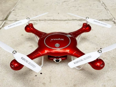 Фото Р/У квадрокоптер Syma X5UW с FPV трансляцией Wi-Fi (HD), барометр 2.4G RTF красный | Инномарт