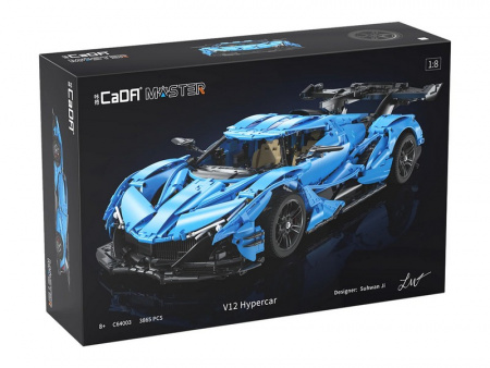 Фото Конструктор CaDA MASTER спорткар V12 Hypercar 1/8 (3865 деталей) | Инномарт