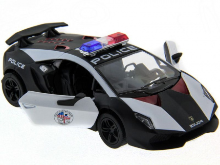 Фото Машина Kinsmart 1:40 Lamborghini Police Sesto Elemento в асс. инерция (1/12шт.) б/к | Инномарт