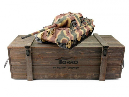 Фото Радиоуправляемый танк Torro Jagdtiger, башня Henschel 1/16 ВВ-пушка, дым V3.0 2.4G RTR | Инномарт