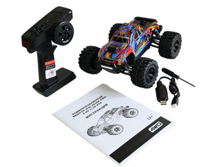 Фото Радиоуправляемый монстр MJX Hyper Go 20208 Brushless 4WD 2.4G LED 1/20 RTR | Инномарт