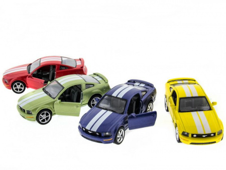 Фото Машина Kinsmart 1:38 Ford Mustang GT с полосками инерция (1/12шт.) б/к | Инномарт