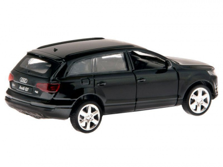Фото Машина "АВТОПАНОРАМА" Audi Q7, черный, 1/43, инерция, откр. двери, в/к 17,5*12,5*6,5 см | Инномарт