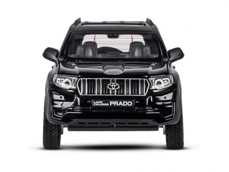 Фото Машина "АВТОПАНОРАМА" Land Cruiser Prado, 1/24, черный, свет, звук, в/к 24,5х12,5х10,5 см | Инномарт