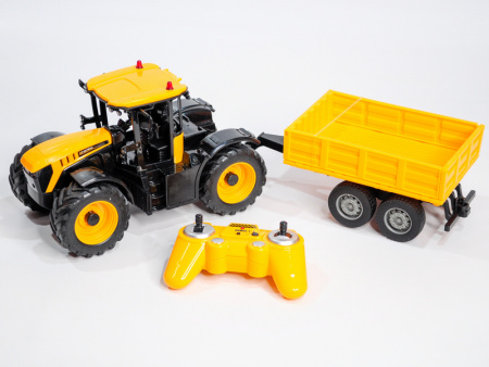 Фото Радиоуправляемый фермерский трактор с прицепом Double Eagle JCB Fastrac 4220 1/24 2.4G RTR | Инномарт