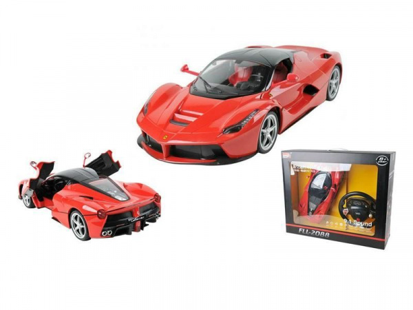 Р/У машина MZ Ferrari La Ferrari 2088F 1/10 GYRO-руль, (открываются двери) +акб | Инномарт