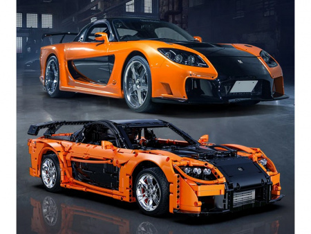 Фото Радиоуправляемый конструктор CaDA MASTER спорткар Mazda RX-7 1/8 (3305 деталей) | Инномарт