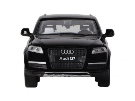 Фото Машина "АВТОПАНОРАМА" Audi Q7, черный, 1/32, свет, звук, инерция, в/к 17,5*13,5*9 см | Инномарт