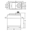 Фото Сервомашинка аналоговая JX Servo PS-5521MG (55.6г/20.32/0.16/6V) стандартная | Инномарт