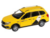 Машина "АВТОПАНОРАМА" Яндекс.Такси LADA GRANTA CROSS, желтый, 1/24, в/к 24,5*12,5*10,5 см