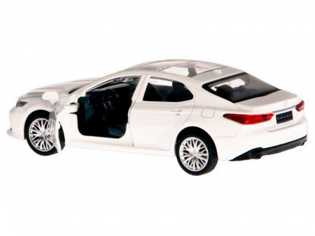 Фото Машина "АВТОПАНОРАМА" Toyota Camry, белый, 1/43, откр. двери, инерция, в/к 17,5*12,5*6,5 см | Инномарт
