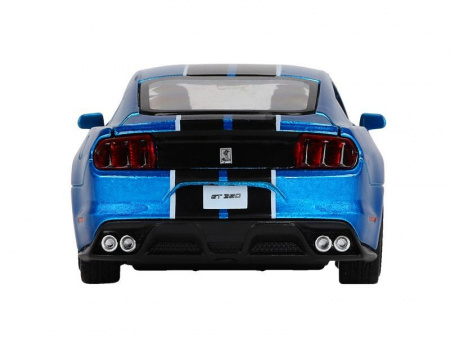 Фото Машина "АВТОПАНОРАМА" Ford Shelby GT350, синий, 1/32, свет, звук, инерция, в/к 17,5*13,5*9 см | Инномарт
