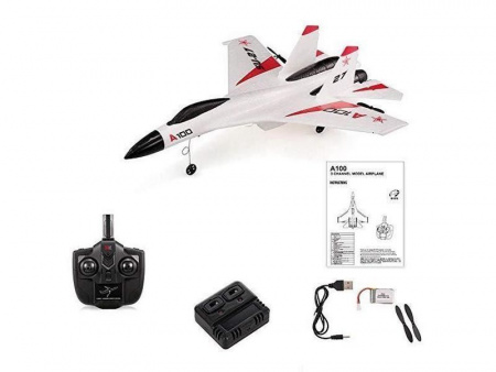 Фото Р/У самолет XK Innovation SU27 340мм EPP 2.4G 3-ch LiPo RTF (белый) | Инномарт