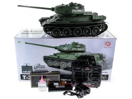 Фото Р/У танк Heng Long 1/16 T34-85 2.4G RTR PRO | Инномарт