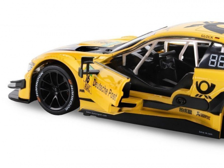 Фото Машина "АВТОПАНОРАМА" BMW M4, желтый, 1/24, свет, звук, в/к 24,5*12,5*10,5 см | Инномарт