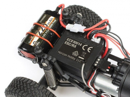 Фото Краулер ECX 1:24 Scaler Crawler Barrage UV 4WD, электро, RTR (желтый) | Инномарт