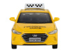 Фото Машина "АВТОПАНОРАМА" HYUNDAI ELANTRA, ГОРОДСКОЕ ТАКСИ, 1/40, инерция, откр. двери, 17,5*12,5*6,5 | Инномарт