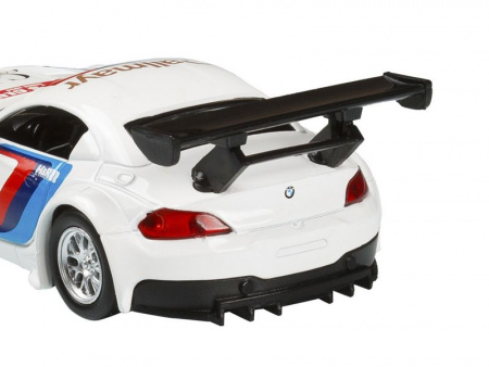 Фото Машина "АВТОПАНОРАМА" BMW Z4 GT3, 1/38, белый, инерция, откр. двери, в/к 17,5*12,5*6,5 см | Инномарт