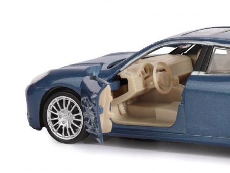 Фото Машина "АВТОПАНОРАМА" Porsche Panamera S, синий, 1/32, свет, звук, инерция, в/к 17,5*13,5*9 см | Инномарт
