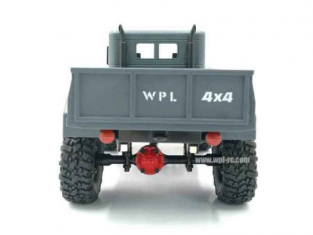 Фото Радиоуправляемая машина WPL военный грузовик (серый) 4WD 2.4G 1/16 KIT | Инномарт