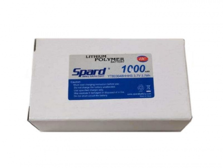 Фото Аккумулятор Li-Po Spard 1000mAh, 3,7V, 10C, JST | Инномарт