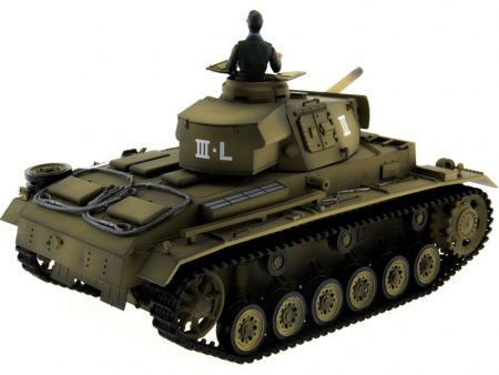 Фото Р/У танк Taigen 1/16 Panzerkampfwagen III (Германия) PRO (для ИК танкового боя) 2.4G RTR | Инномарт
