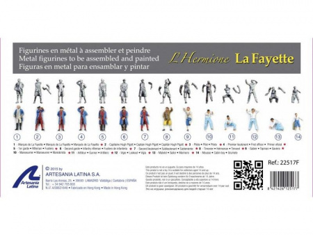 Фото Набор металлических фигурок Artesania Latina для HERMIONE LAFAYETE, 14шт. | Инномарт